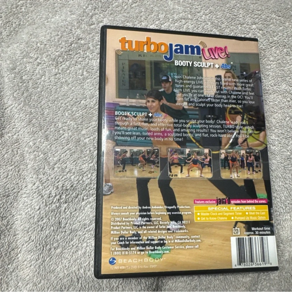Turbo Jam Live! Booty Sculpt + Abs DVD